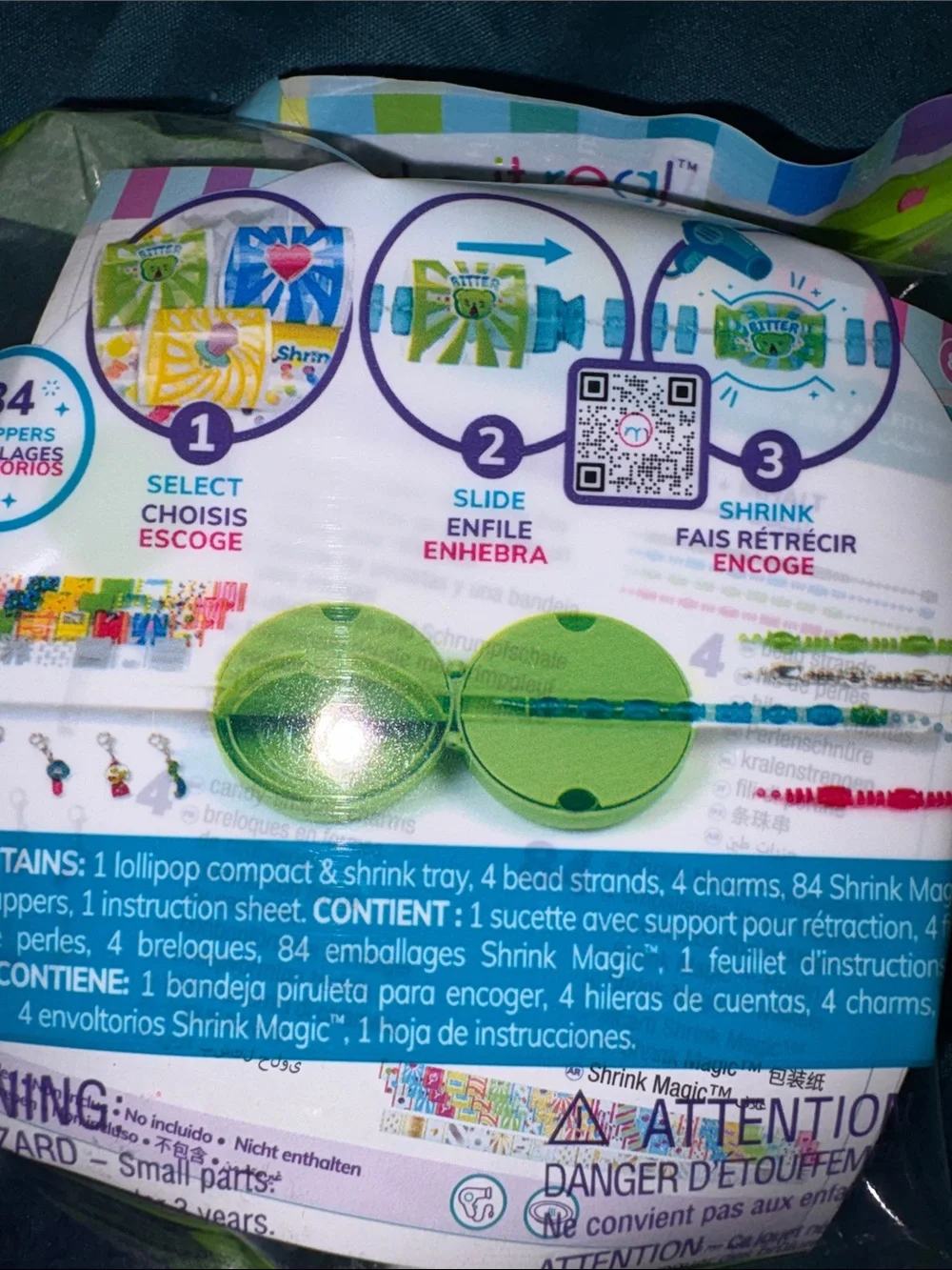 Make It Real Shrink Magic DIY Bracelet Kit- Green